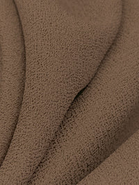 Slate Brown Wool/Polyester Crepe Suiting - Imported From Italy - 54W