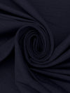 Navy Rayon/Nylon/Lycra Linen-Look Stretch Bengaline Suiting - NY Designer - 58W