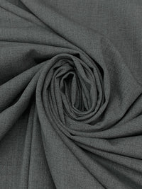 Dim Gray Polyester/Rayon/Lycra Heathered Stretch Suiting - NY Designer - 58W