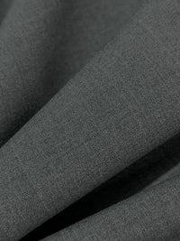 Dim Gray Polyester/Rayon/Lycra Heathered Stretch Suiting - NY Designer - 58W