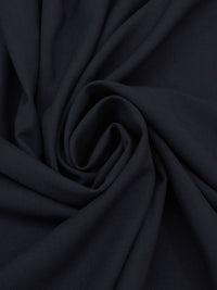 Muted Midnight Navy Polyester/Rayon/Lycra Double Weave Suiting - NY Designer - 56W