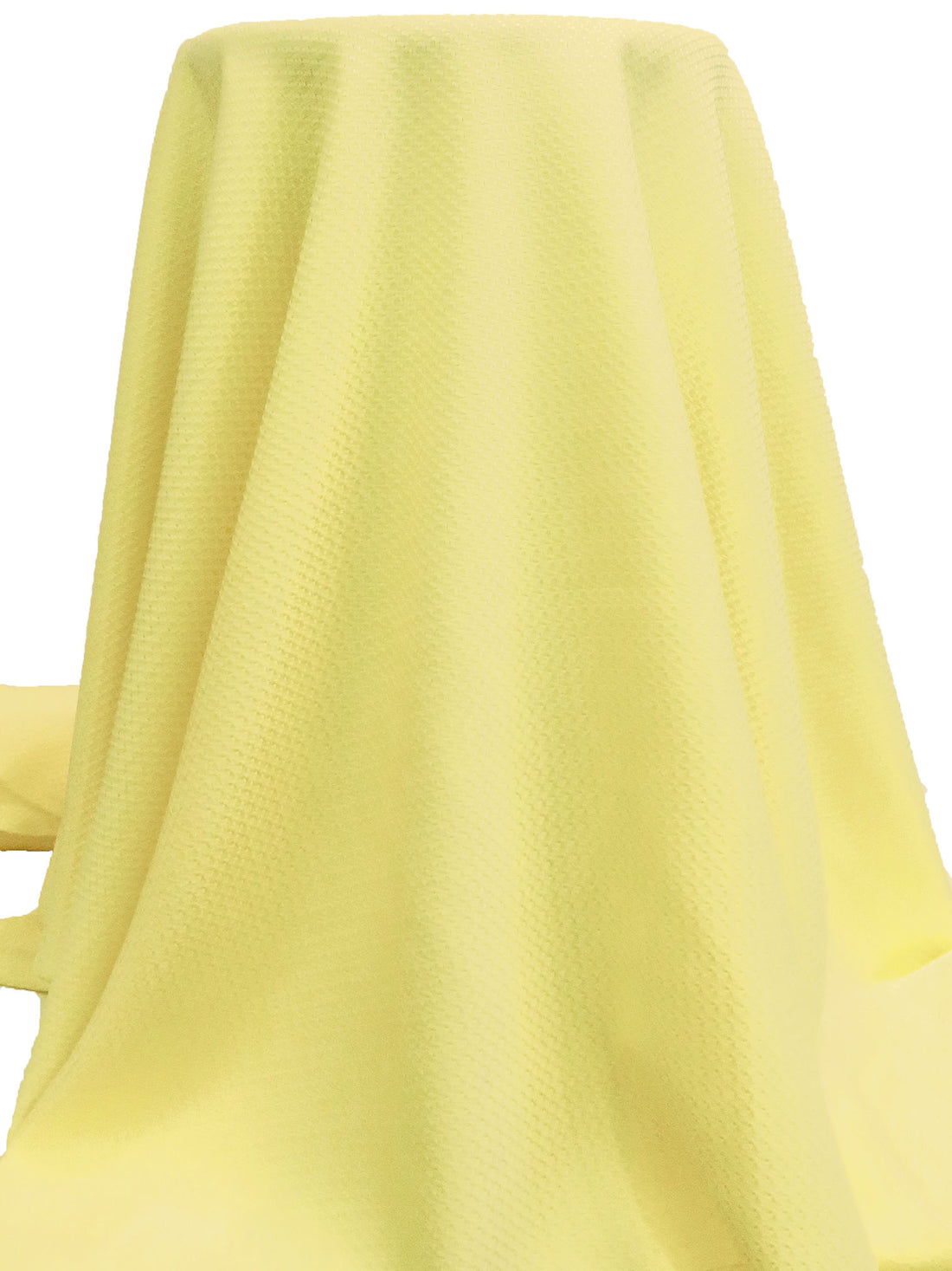 Straw Yellow 100% Polyester Novelty Weave Suiting - Famous Dress Designer - 56W