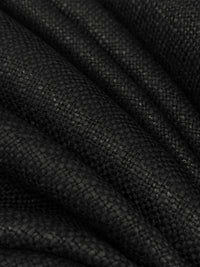 Onyx Black Rayon/Polyester Textured Suiting 57W