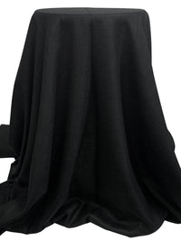 Onyx Black Rayon/Polyester Textured Suiting 57W