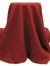 Brick Red 100% Polyester Boucle Coating 60W