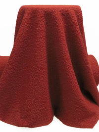 Brick Red 100% Polyester Boucle Coating 60W