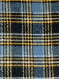 Silver Lake Blue/Goldenrod/Multi 100% Cotton Plaid Weave Tahoe Flannel - Robert Kaufman - 44W