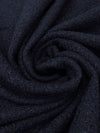 Dark Navy 100% Polyester Boucle Coating 60W