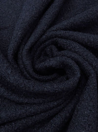 Dark Navy 100% Polyester Boucle Coating 60W