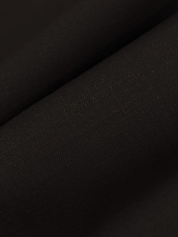 Midnight Espresso Wool/Lycra Plain Weave Stretch Suiting - NY Designer - 60W