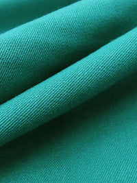 Jungle Green Wool/Polyester/Lycra Stretch Gabardine Suiting - NY Designer - 58W