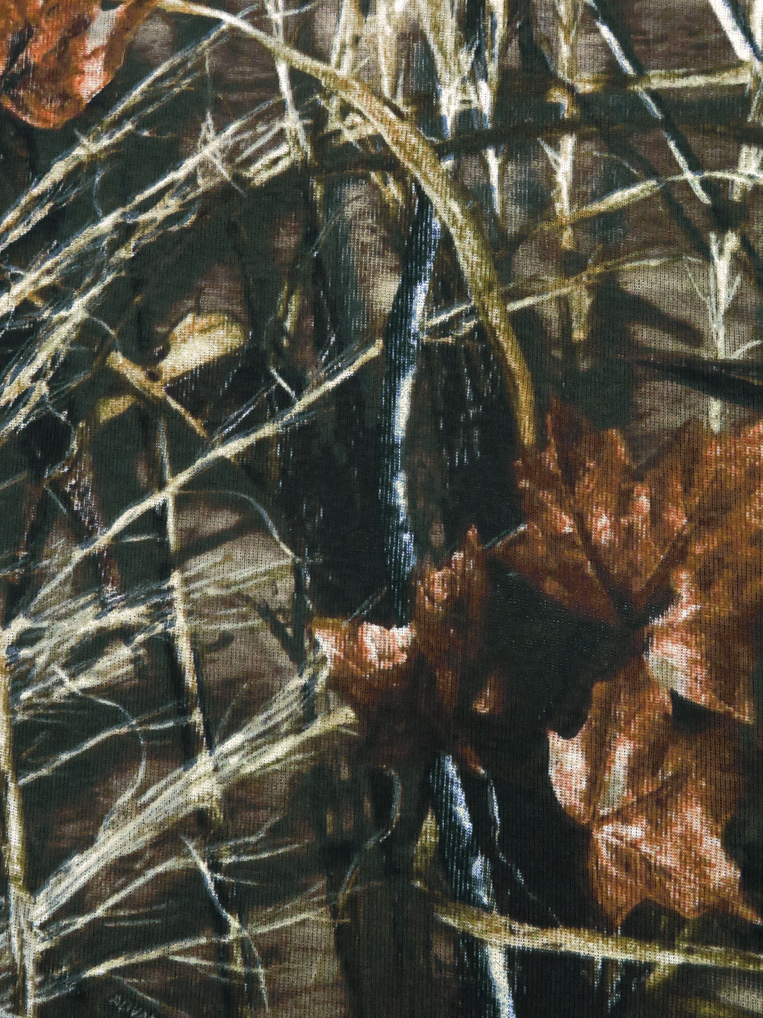 Dark Brown/Hunter Green/Wheat/Multi 100% Cotton Camouflage Print Interlock Knit 44W