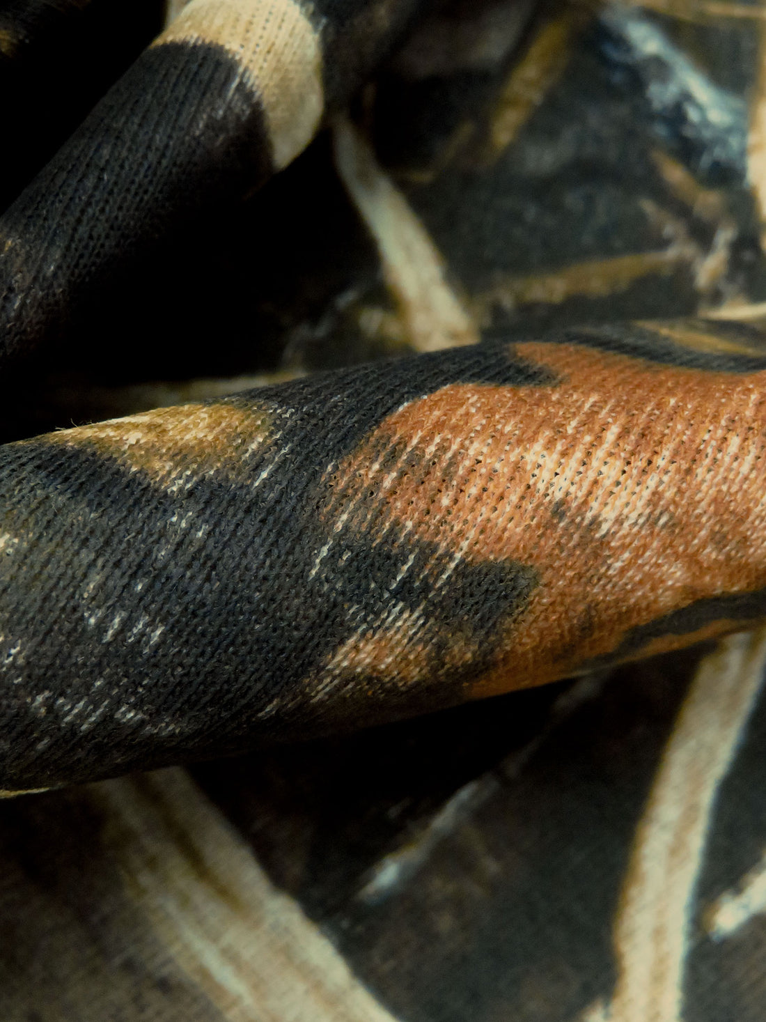 Dark Brown/Hunter Green/Wheat/Multi 100% Cotton Camouflage Print Interlock Knit 44W