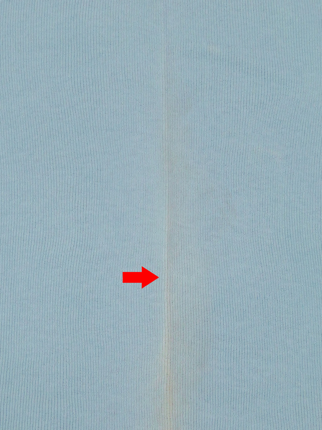 SOLD AS IS ONLY - Dusty Moonstone Blue Cotton/Polyester Tubular 1x1 Rib Knit 28W