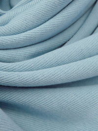 SOLD AS IS ONLY - Dusty Moonstone Blue Cotton/Polyester Tubular 1x1 Rib Knit 28W