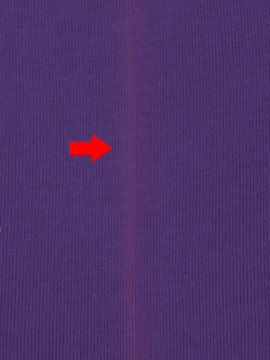 SOLD AS IS ONLY - Dark Purple Heart Cotton/Polyester Tubular 1x1 Rib Knit 27W