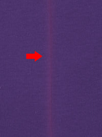 SOLD AS IS ONLY - Dark Purple Heart Cotton/Polyester Tubular 1x1 Rib Knit 27W