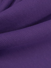 SOLD AS IS ONLY - Dark Purple Heart Cotton/Polyester Tubular 1x1 Rib Knit 27W