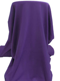SOLD AS IS ONLY - Dark Purple Heart Cotton/Polyester Tubular 1x1 Rib Knit 27W