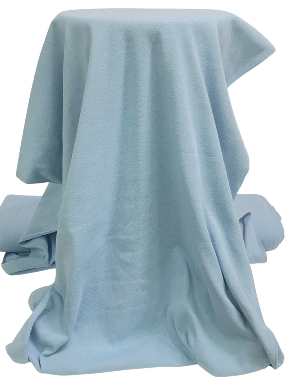 Pale Cerulean Cotton/Polyester Tubular Rib Knit 29W