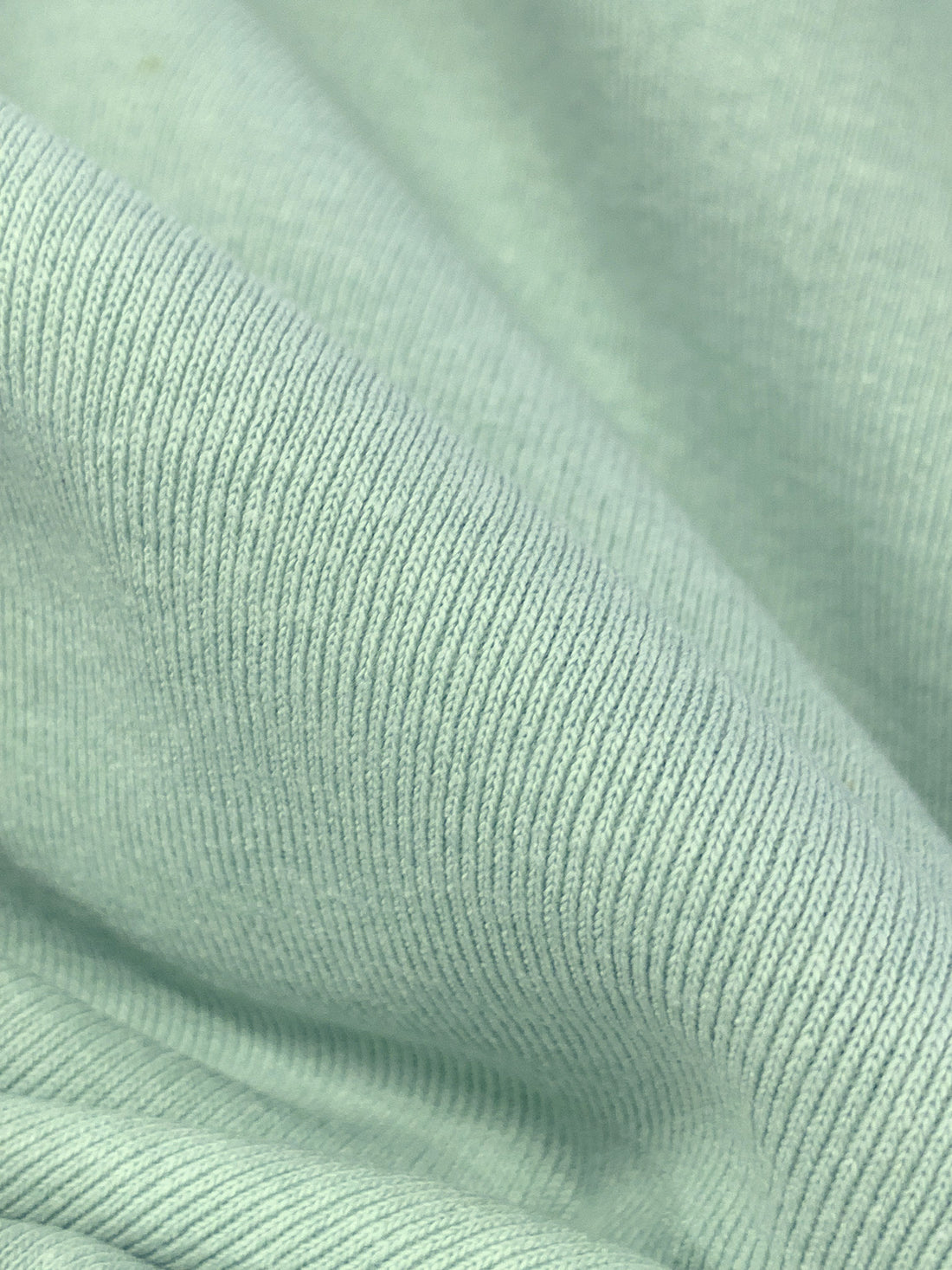 Sea Mist Green Cotton/Polyester Tubular Rib Knit 30W