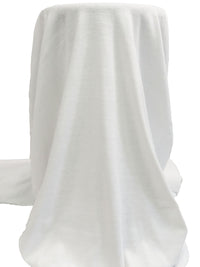 White Cotton/Polyester Tubular Rib Knit 28W