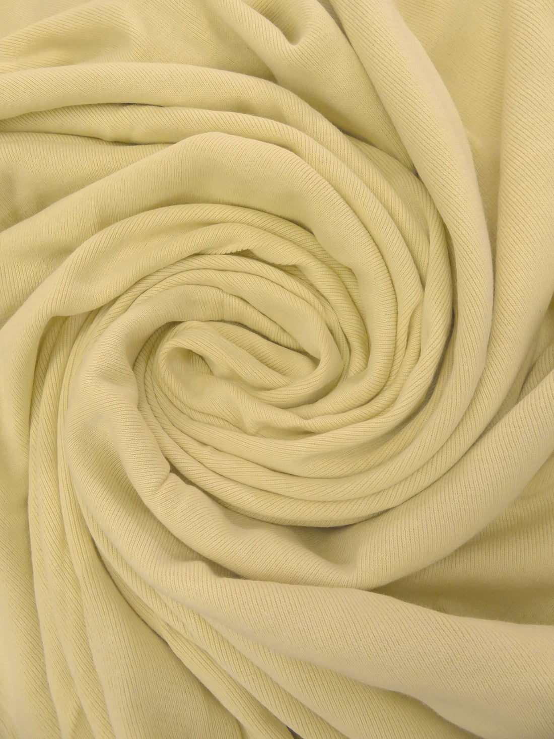 Mellow Yellow Cotton/Polyester Tubular Rib Knit 29W