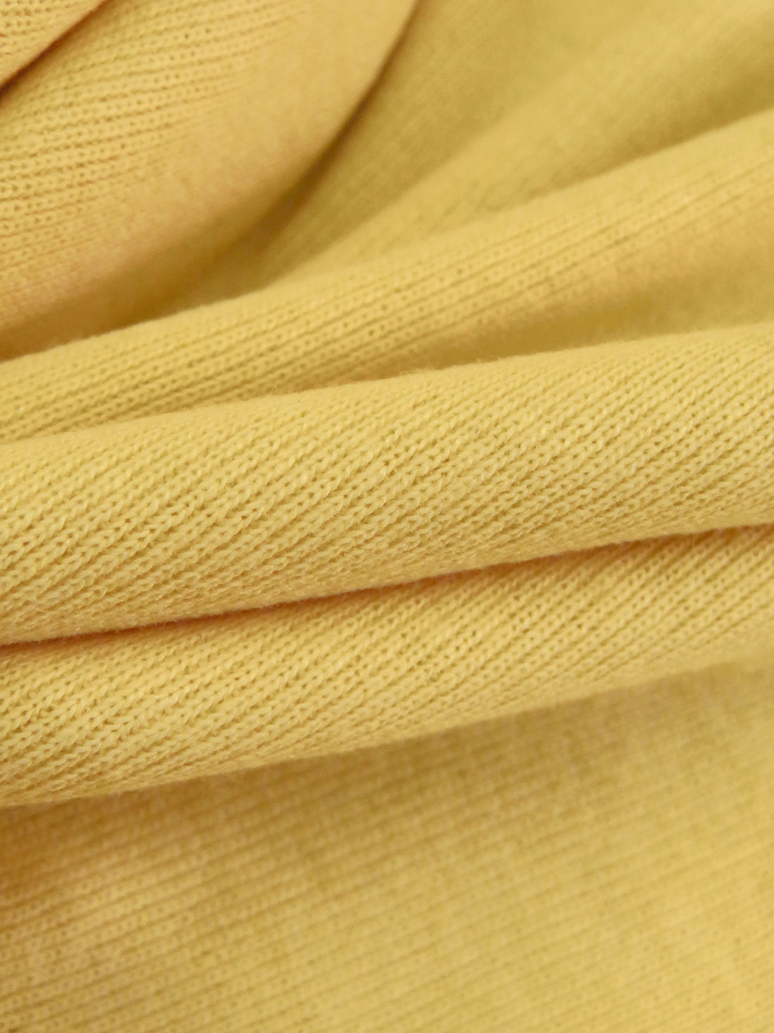 Maize Cotton/Polyester Tubular Rib Knit 28W