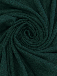 Deep Jungle Green Cotton/Polyester Heathered Tubular Rib Knit 29W