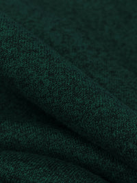 Deep Jungle Green Cotton/Polyester Heathered Tubular Rib Knit 29W