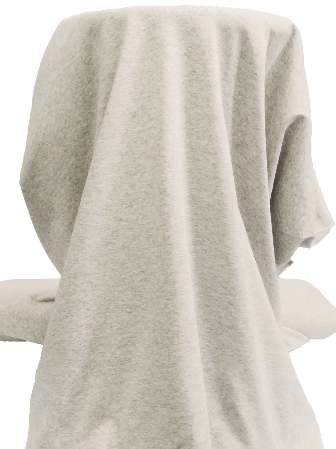 Bone/Light Gray Cotton/Polyester Heathered Tubular Rib Knit 30W