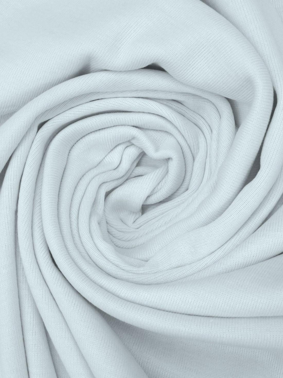 SOLD AS IS ONLY - Ice Blue 100% Polyester Tubular Rib Knit 29W