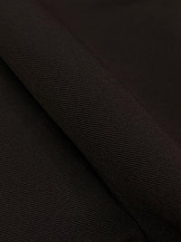 Royal Brown Polyester/Rayon/Lycra Stretch Twill Suiting 56W