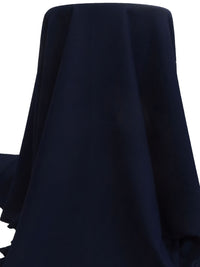 Midnight Blue 100% Polyester Oxford Weave Suiting - Famous Dress Designer - 57W
