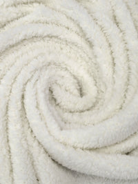 Off-White 100% Polyester Sherpa Fleece 53W