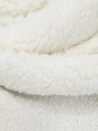 Off-White 100% Polyester Sherpa Fleece 53W
