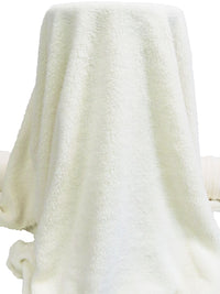 Off-White 100% Polyester Sherpa Fleece 53W