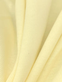 Pale Canary Yellow 100% Cotton 1x1 Rib Knit 54W