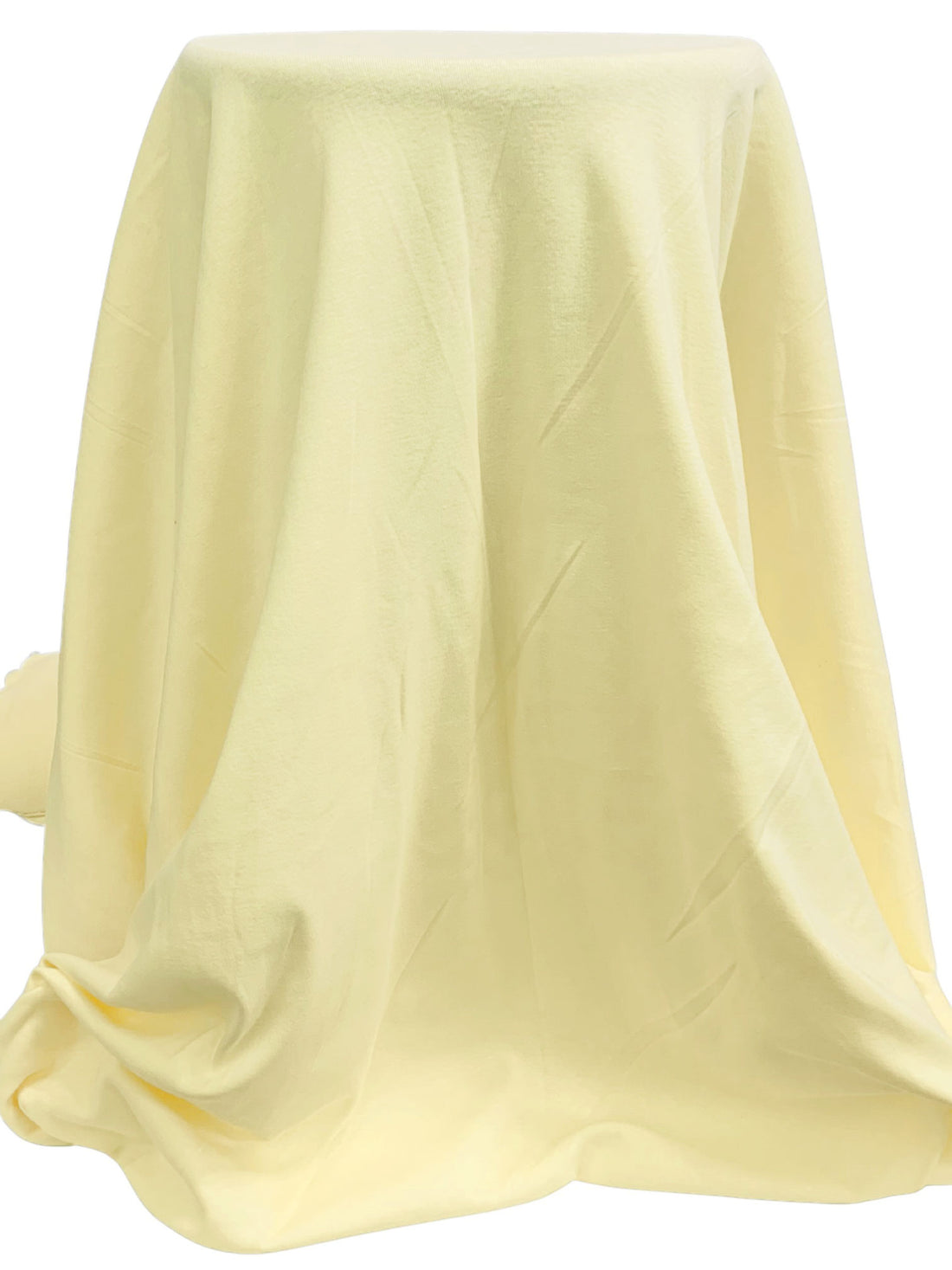Pale Canary Yellow 100% Cotton 1x1 Rib Knit 54W