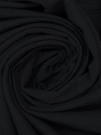 SOLD AS IS ONLY - Matte Black Polyester/Lycra Power Air Grid Double Knit - Polartec - 64W