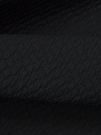 SOLD AS IS ONLY - Matte Black Polyester/Lycra Power Air Grid Double Knit - Polartec - 64W