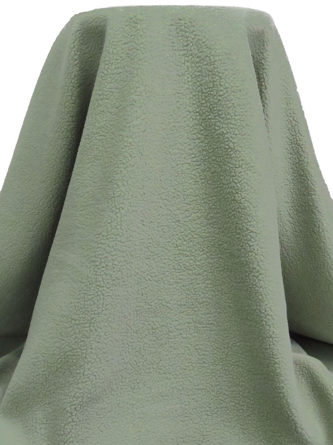 Light Dusty Sage 100% Polyester Sherpa Sweatshirt Fleece - NY Designer - 72W