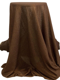 Hickory Brown/Gold Polyester/Lycra Shimmer Lace Knit 58W