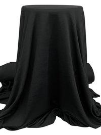 Black 100% Polyester Pindot Double Weave Knit - Polartec - 60W