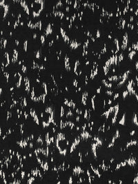 Black/Off-White Polyester/Lycra Abstract Print ITY Knit 59W
