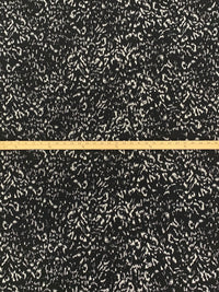 Black/Off-White Polyester/Lycra Abstract Print ITY Knit 59W