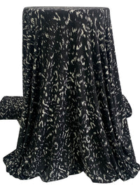 Black/Off-White Polyester/Lycra Abstract Print ITY Knit 59W
