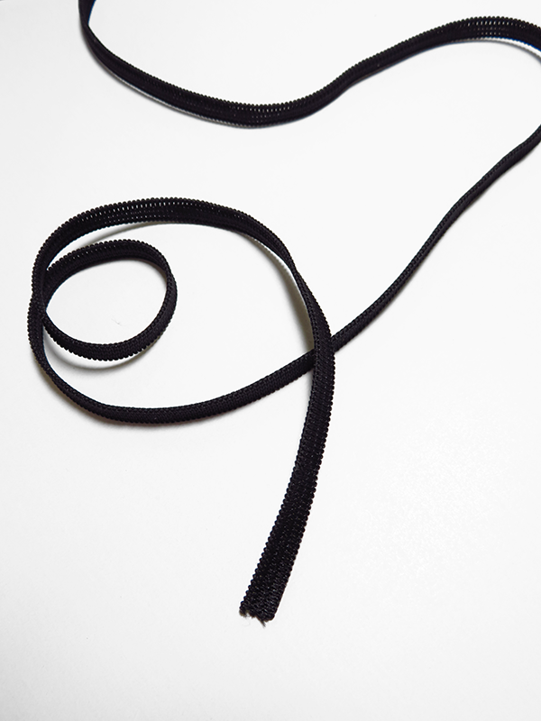 1/4" Black Soft Knitted Elastic