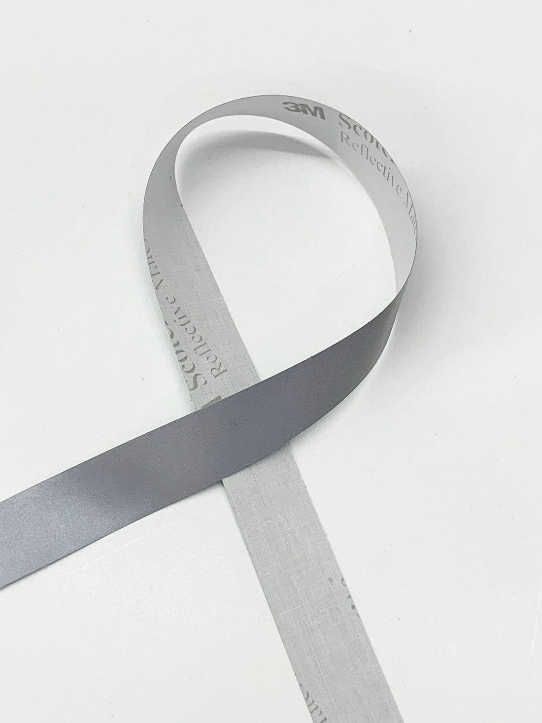 1" Wide Gray Polyurethane/Cotton Reflective Material