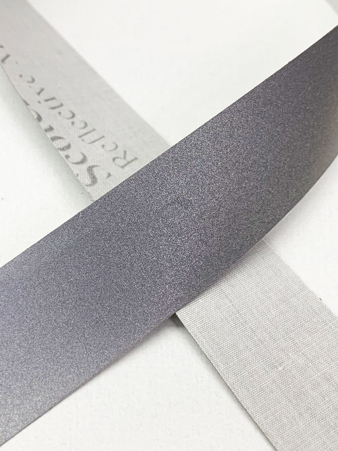 1" Wide Gray Polyurethane/Cotton Reflective Material